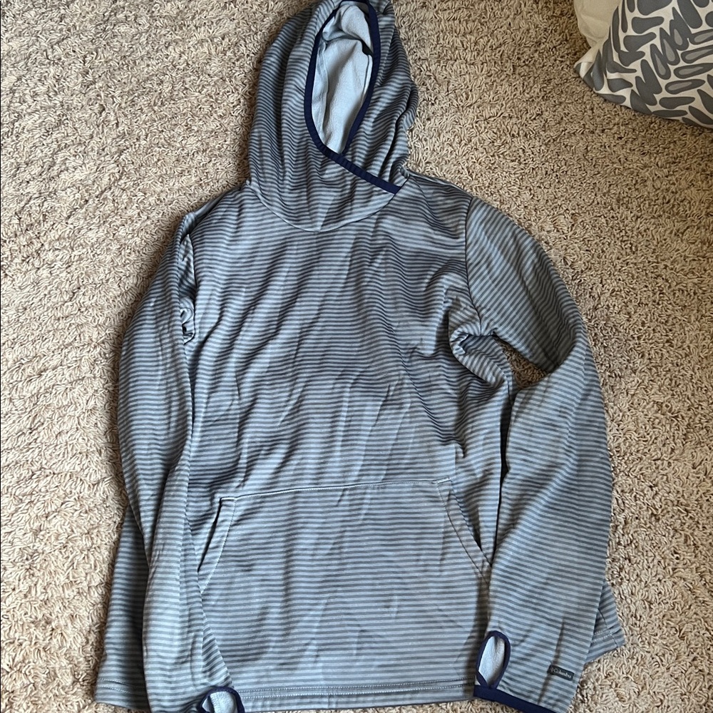 Columbia Blue and Gray Hoodie
